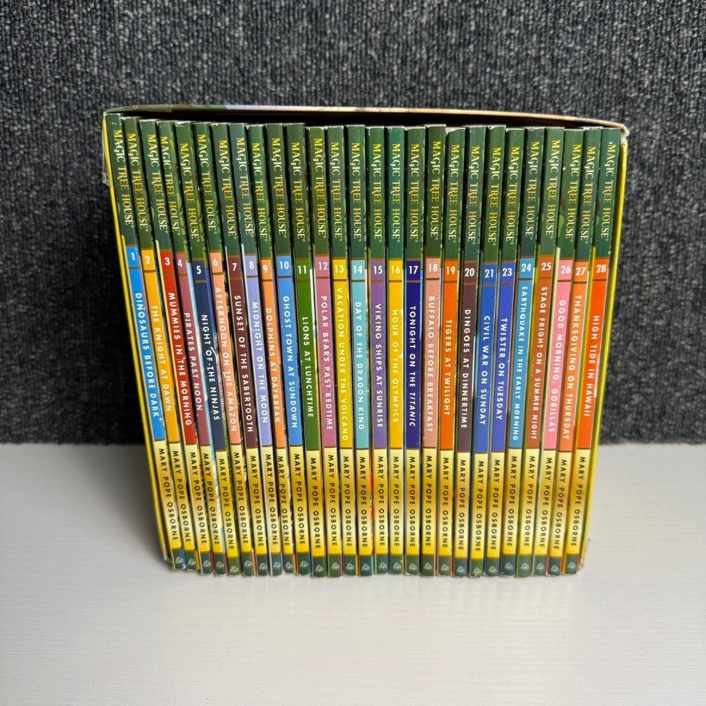 Magic Tree House Books 1-28 Box Set Mary Pope Osborne Illustrated Ages 6-9